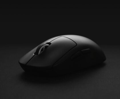 Desk workspace scene for ergonomic mouse buying guides